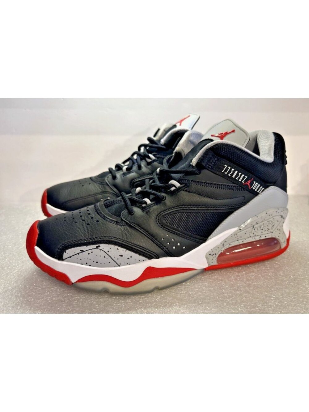 Nike Air Jordan Point Lane Black Cement Shoes Sneakers Men's Size 10.5 Excellent